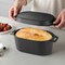 3.5QT Black Enameled Cast Iron Oven Safe Dutch Oven with Lid and High Temperature Resistance